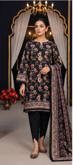 SHAHRIN by MDL Premium Unstitched 3-Piece Digital Printed Airjet Lawn Suit