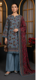 SHAHRIN by MDL Premium Unstitched 3-Piece Digital Printed Airjet Lawn Suit