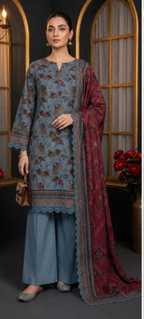 SHAHRIN by MDL Premium Unstitched 3-Piece Digital Printed Airjet Lawn Suit