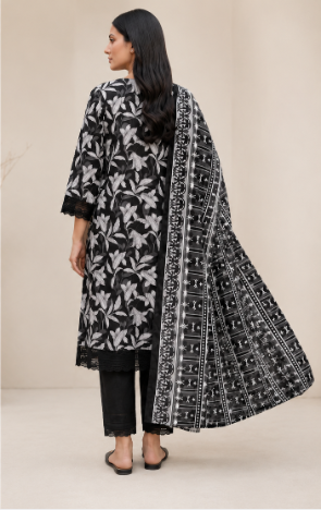MDL Monochrome Vol-5 – 3 Piece Unstitched Printed Lawn Suit