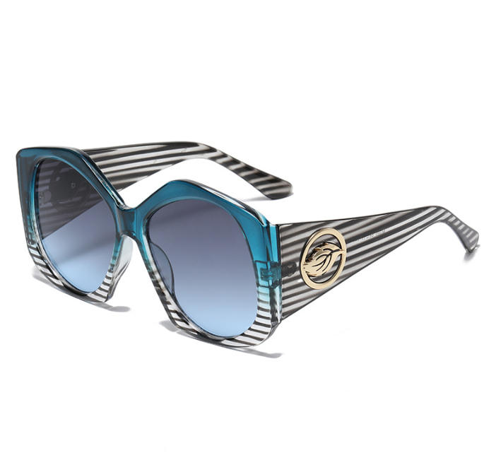 Trendy Green Leopard Print Sunglasses UV Protection Lightweight