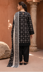 MDL Monochrome Vol-5 – 3 Piece Unstitched Printed Lawn Suit