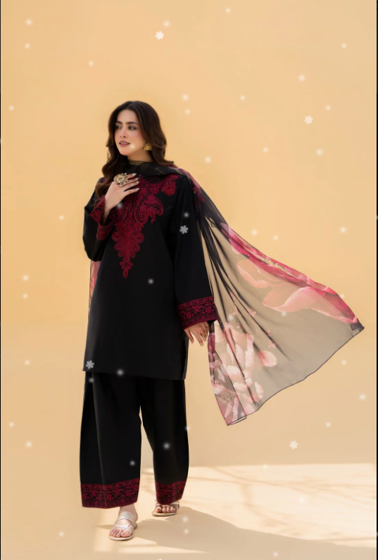 ZAROON 3PC UNSTITCHED LAWN