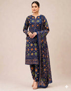 Premium Digital Chunri Print 3-Piece Lawn Suit