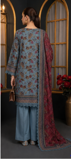 SHAHRIN by MDL Premium Unstitched 3-Piece Digital Printed Airjet Lawn Suit