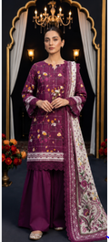 SHAHRIN by MDL Premium Unstitched 3-Piece Digital Printed Airjet Lawn Suit