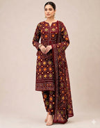 Premium Digital Chunri Print 3-Piece Lawn Suit