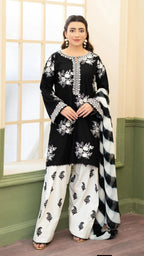 Zara Shahjahan - 3PC (Unstitched) Embroidered Lawn Suit -