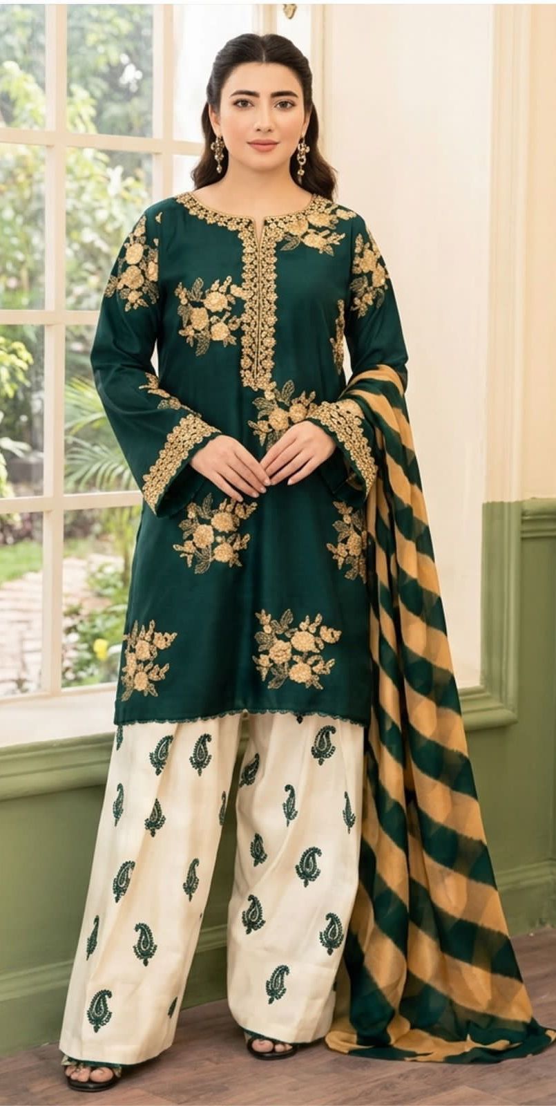 Zara Shahjahan - 3PC (Unstitched) Embroidered Lawn Suit -