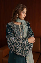 Arfa Embroidered 3-Piece Lawn Suit with Chiffon Dupatta
