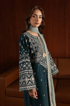 Arfa Embroidered 3-Piece Lawn Suit with Chiffon Dupatta