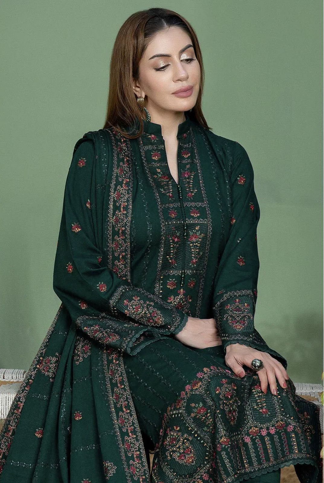 Mohagni Unstitched Summer Collection 3-Piece Embroidered Lawn Suit