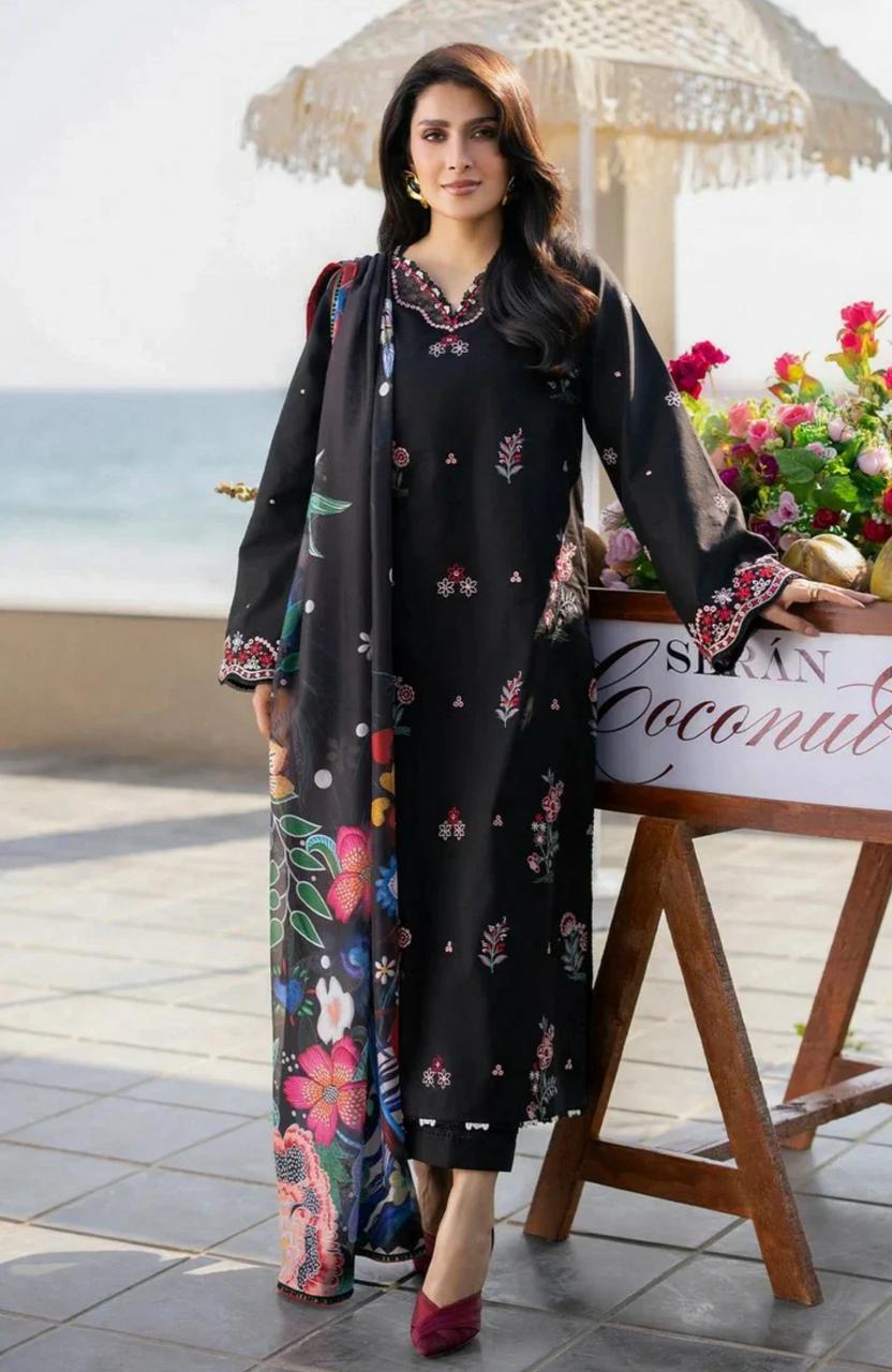 Ayeza Khan 3Pc Summer Casual Collection - AD-78