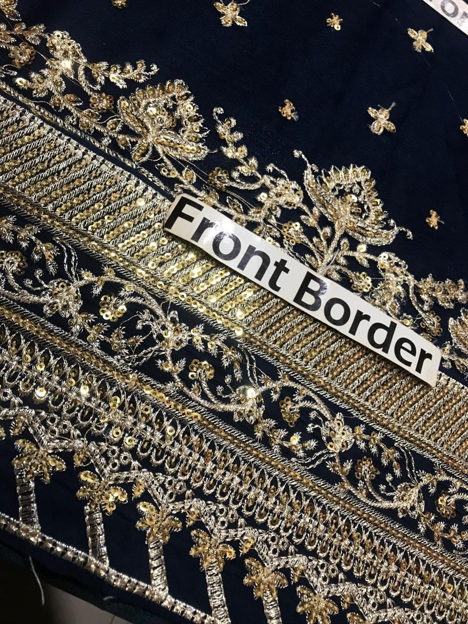 Asim Jofa Luxury Chiffon Embroidered 3 Piece Unstitched - AJFO-02