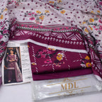 SHAHRIN by MDL Premium Unstitched 3-Piece Digital Printed Airjet Lawn Suit