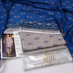 SHAHRIN by MDL Premium Unstitched 3-Piece Digital Printed Airjet Lawn Suit