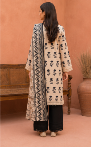 MDL Monochrome Vol-5 – 3 Piece Unstitched Printed Lawn Suit