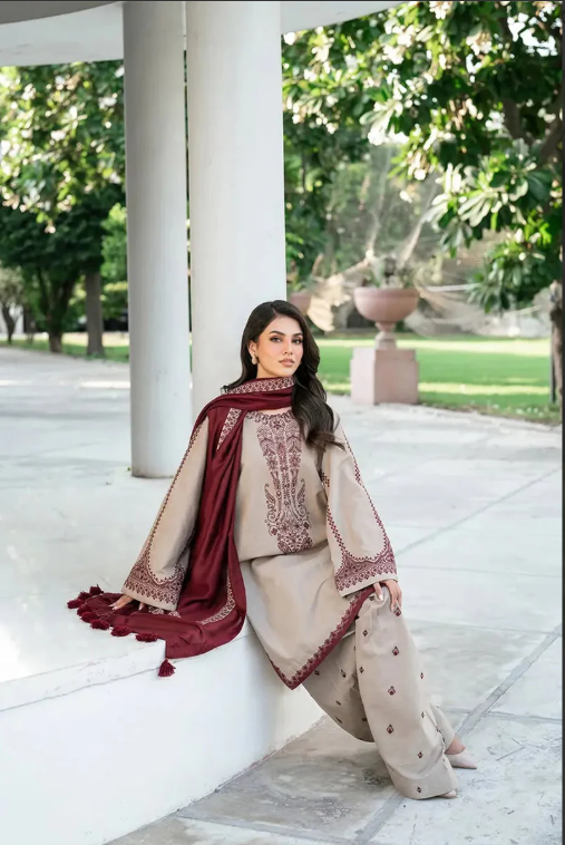 BAROQUE - 3PC LAWN EMBROIDERED
