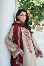 BAROQUE - 3PC LAWN EMBROIDERED