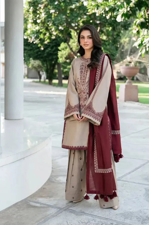 BAROQUE - 3PC LAWN EMBROIDERED