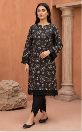 MDL Monochrome Vol-5 – 3 Piece Unstitched Printed Lawn Suit