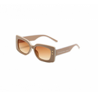 Trendy Square Frame Sunglasses with Gold Star Detail