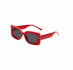 Trendy Square Frame Sunglasses with Gold Star Detail