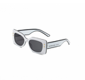 Trendy Square Frame Sunglasses with Gold Star Detail