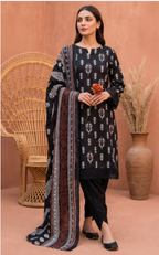 MDL Monochrome Vol-5 – 3 Piece Unstitched Printed Lawn Suit