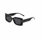 Trendy Square Frame Sunglasses with Gold Star Detail