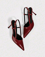 CUCCOO BIZCHIC Women Shoes Pointed Toe Thin Heel Fashion Beige Basic Daily Versatile Women's High Heel Shoes Slingback Shoes Women's Shoes