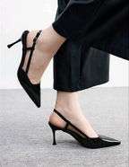 CUCCOO BIZCHIC Women Shoes Pointed Toe Thin Heel Fashion Beige Basic Daily Versatile Women's High Heel Shoes Slingback Shoes Women's Shoes