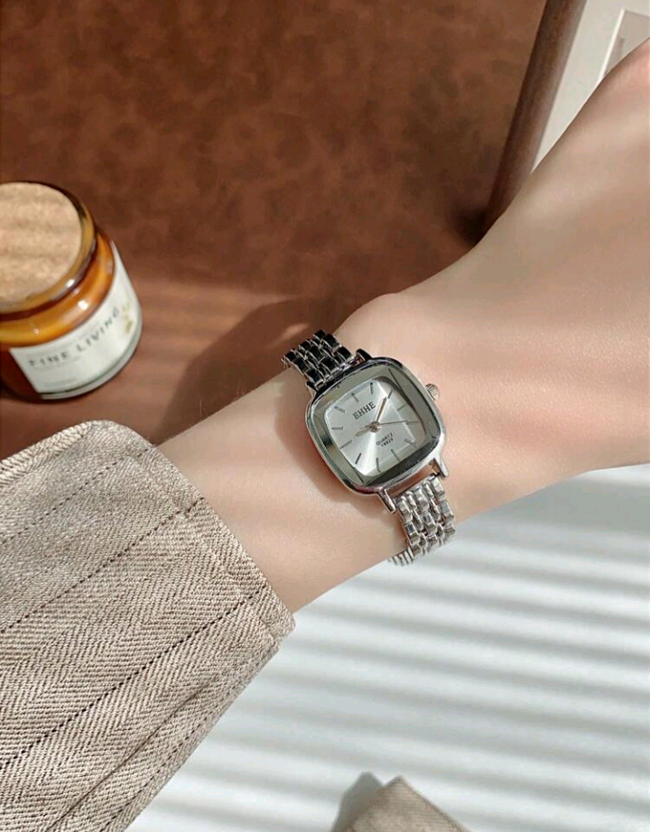 1pc Simple Bar Scale Dial Fashion Gold Strap Quartz Watch For Women, Suitable For Daily Matching, Birthday, Anniversary, Halloween Gift