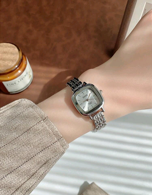 1pc Simple Bar Scale Dial Fashion Gold Strap Quartz Watch For Women, Suitable For Daily Matching, Birthday, Anniversary, Halloween Gift