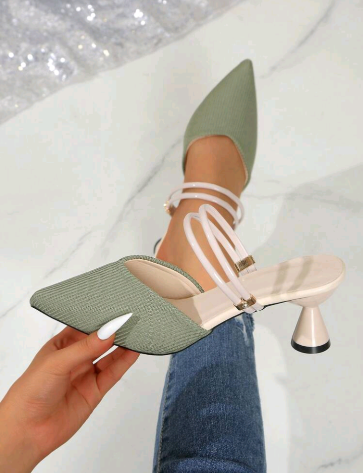2026 Spring/Summer New Elegant Comfortable Chic High Heel Sandals, Fashion Gentle Vibe Personalized Pointed Toe Solid Color Sandals, Graceful Ladies Stilettos, White High Heels, Cute High Heels, Party High Heels, Summer High Heels, Thin Strap High Heels,